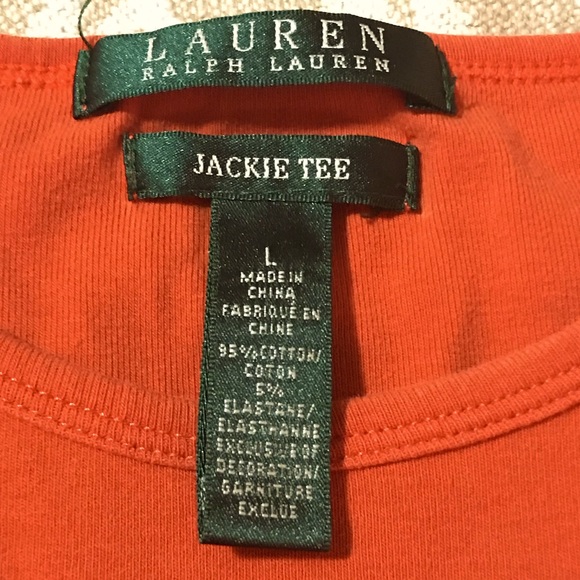 LAUREN RALPH LAUREN JACKIE TEE Short Sleeve Classic Stretchy Cotton Baby Tee - Picture 6 of 6